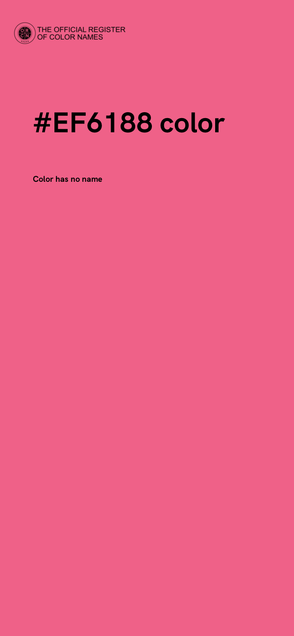 #EF6188 color image