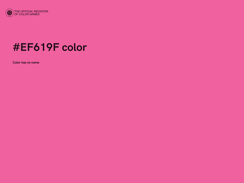 #EF619F color image