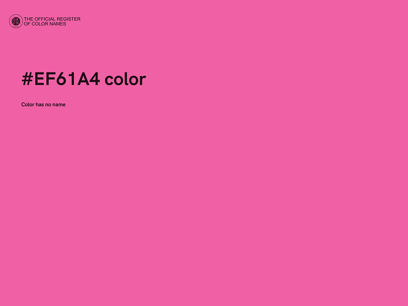 #EF61A4 color image