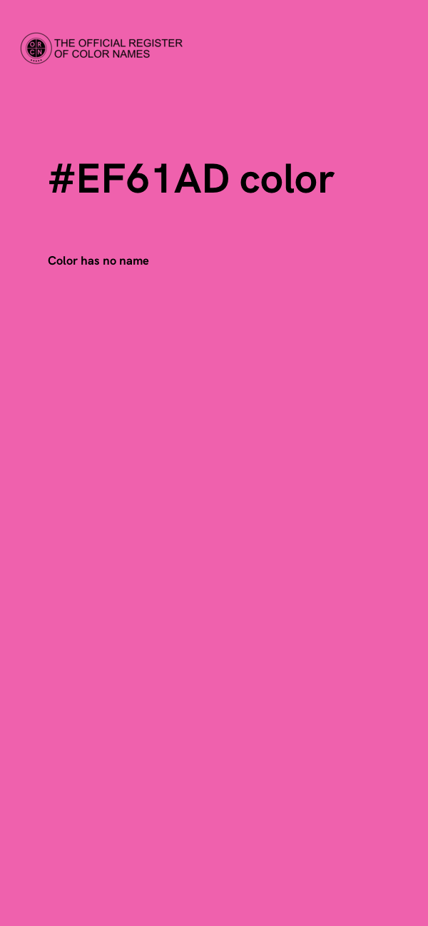 #EF61AD color image
