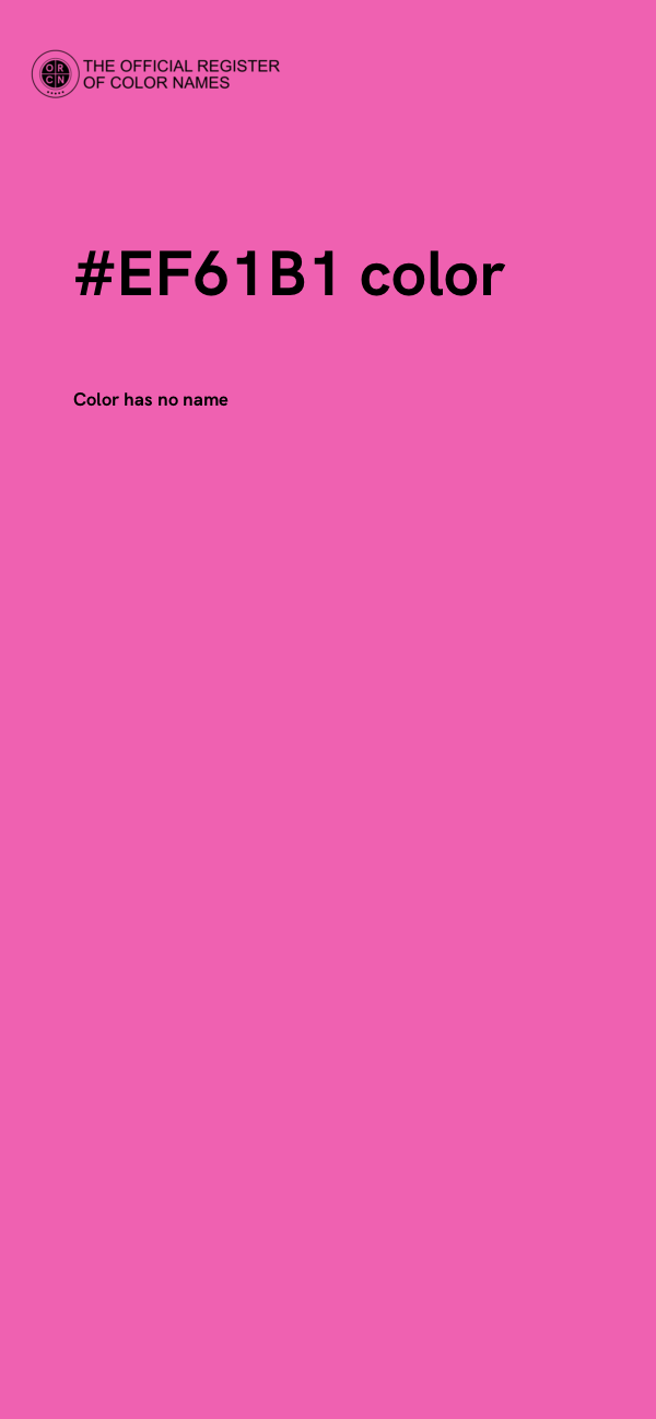 #EF61B1 color image