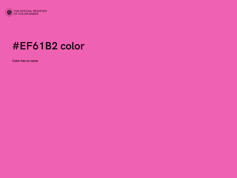 #EF61B2 color image