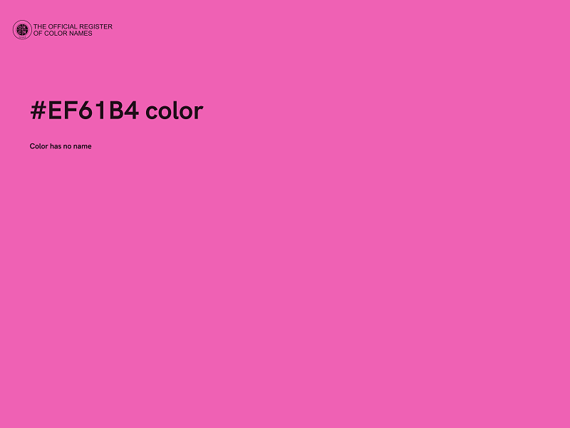 #EF61B4 color image