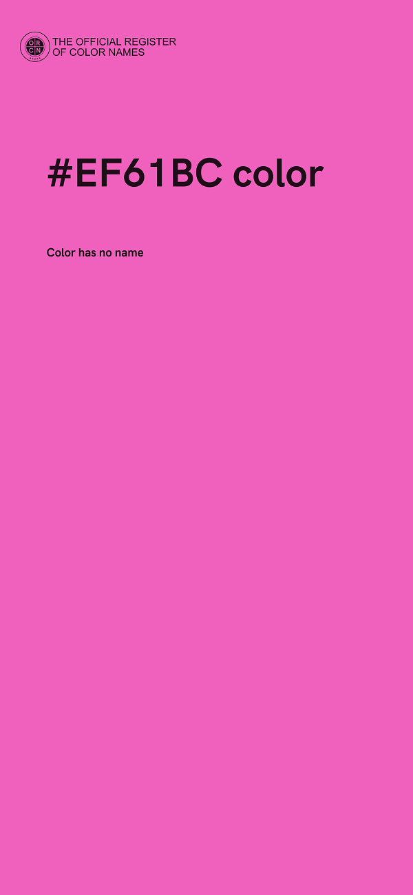 #EF61BC color image