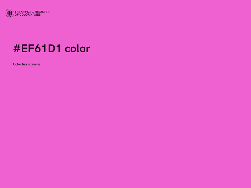 #EF61D1 color image