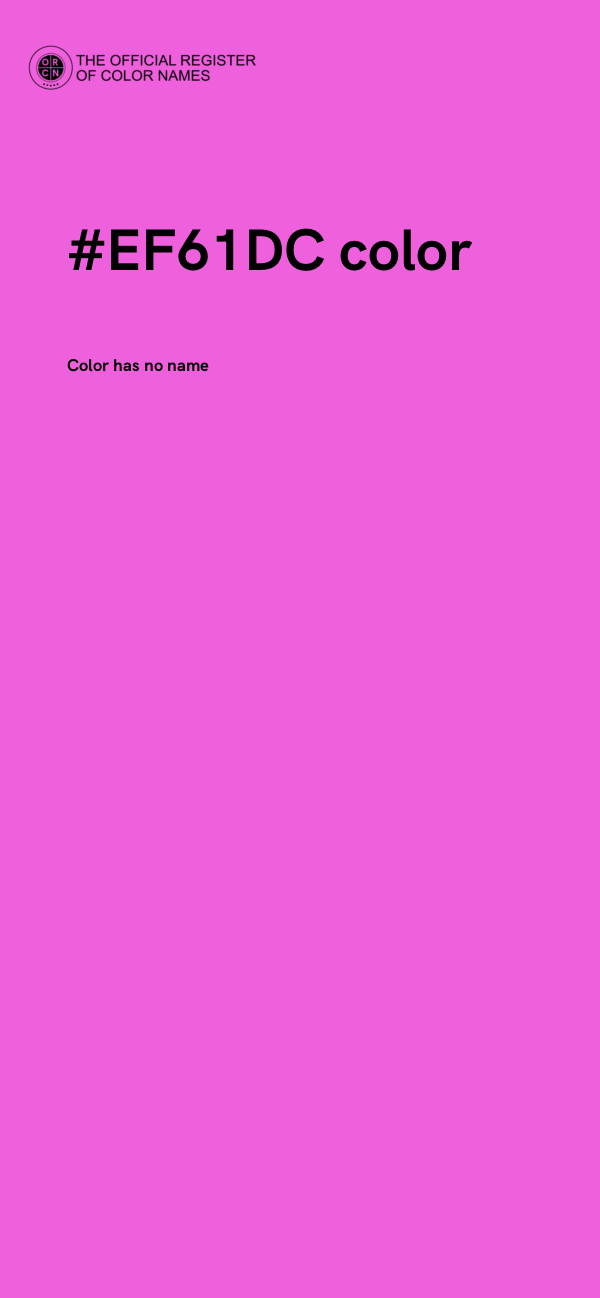 #EF61DC color image