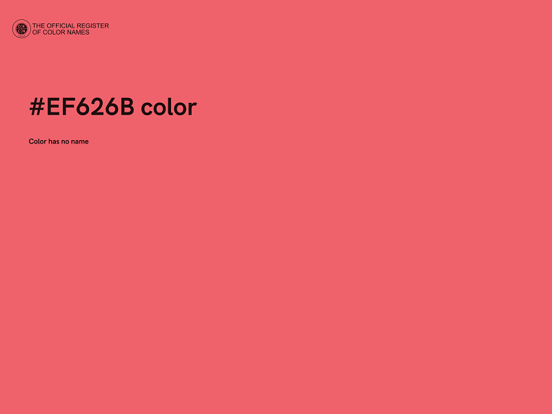 #EF626B color image