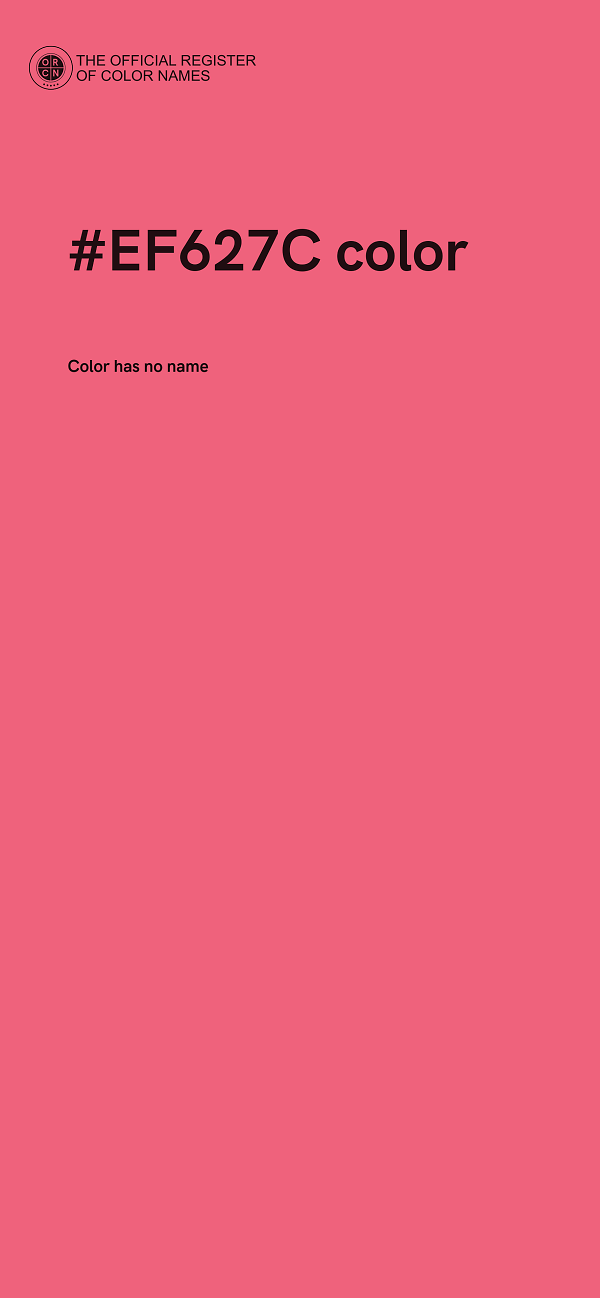 #EF627C color image