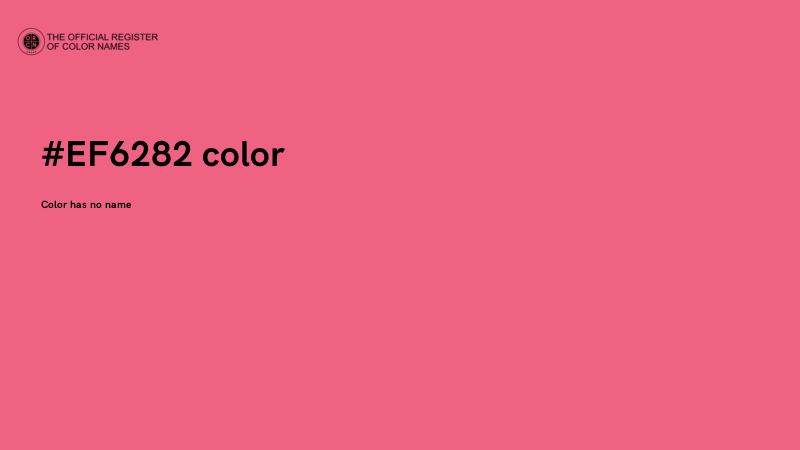#EF6282 color image