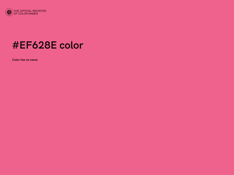 #EF628E color image