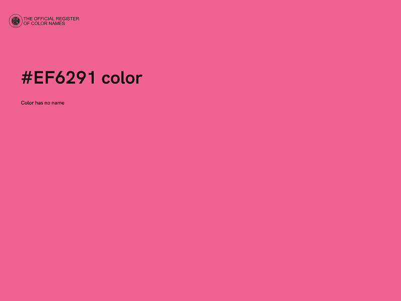 #EF6291 color image