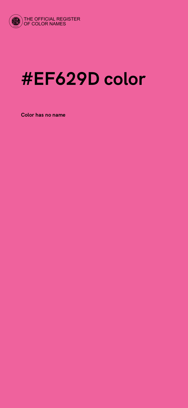 #EF629D color image