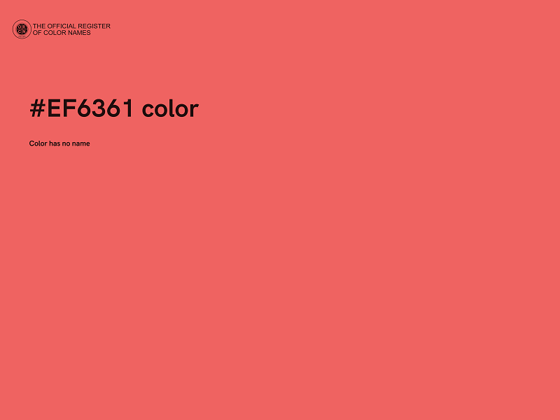 #EF6361 color image