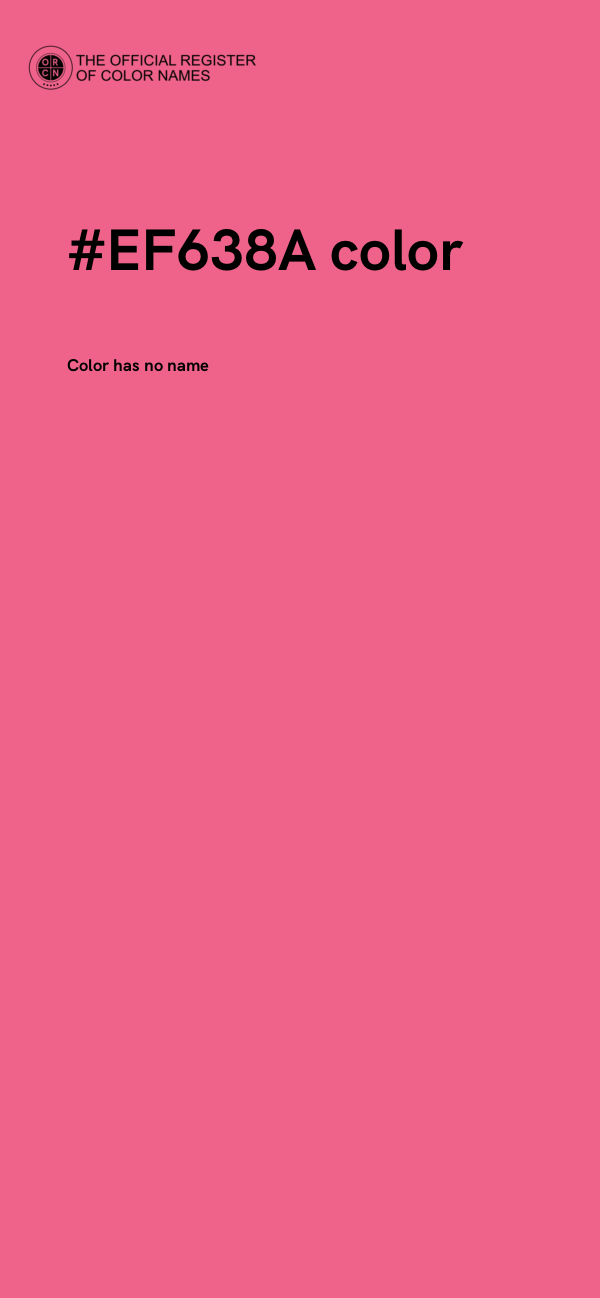 #EF638A color image