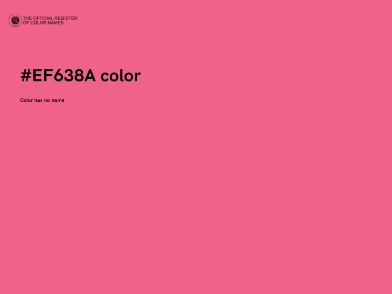 #EF638A color image
