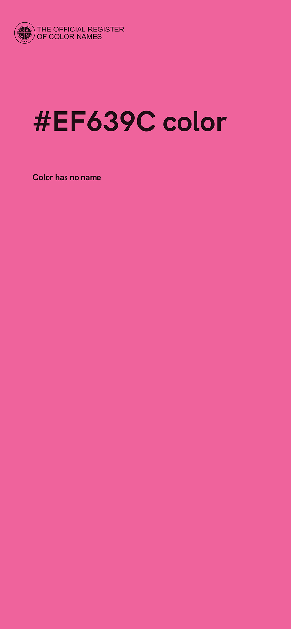 #EF639C color image