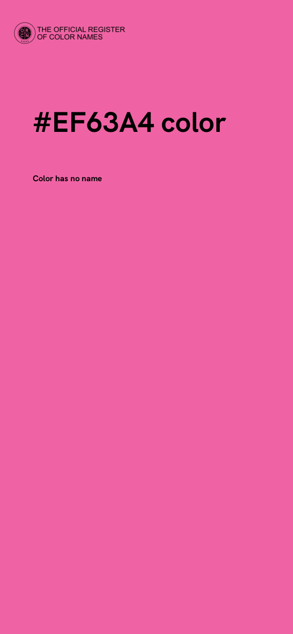#EF63A4 color image