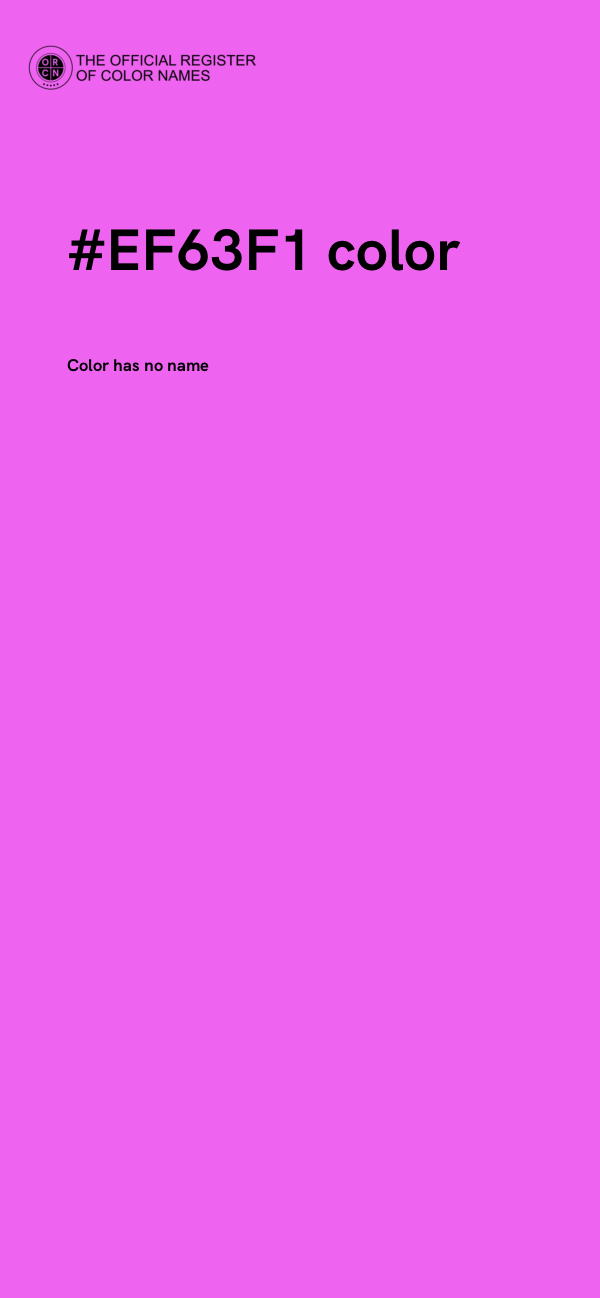 #EF63F1 color image