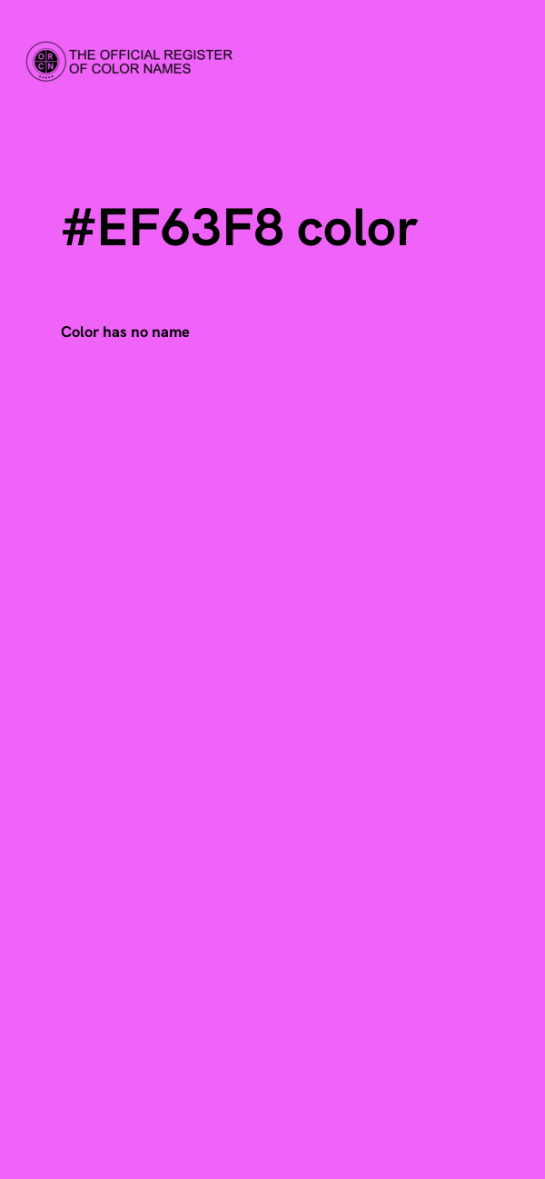 #EF63F8 color image