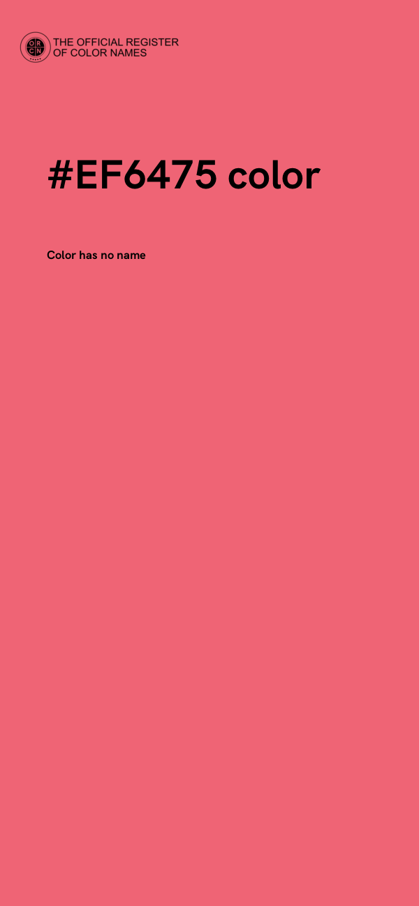 #EF6475 color image