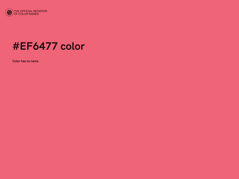 #EF6477 color image