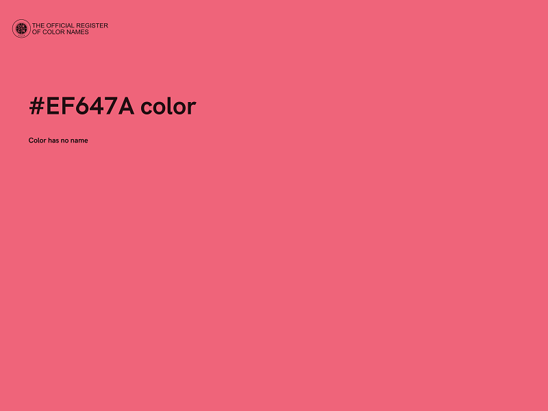 #EF647A color image