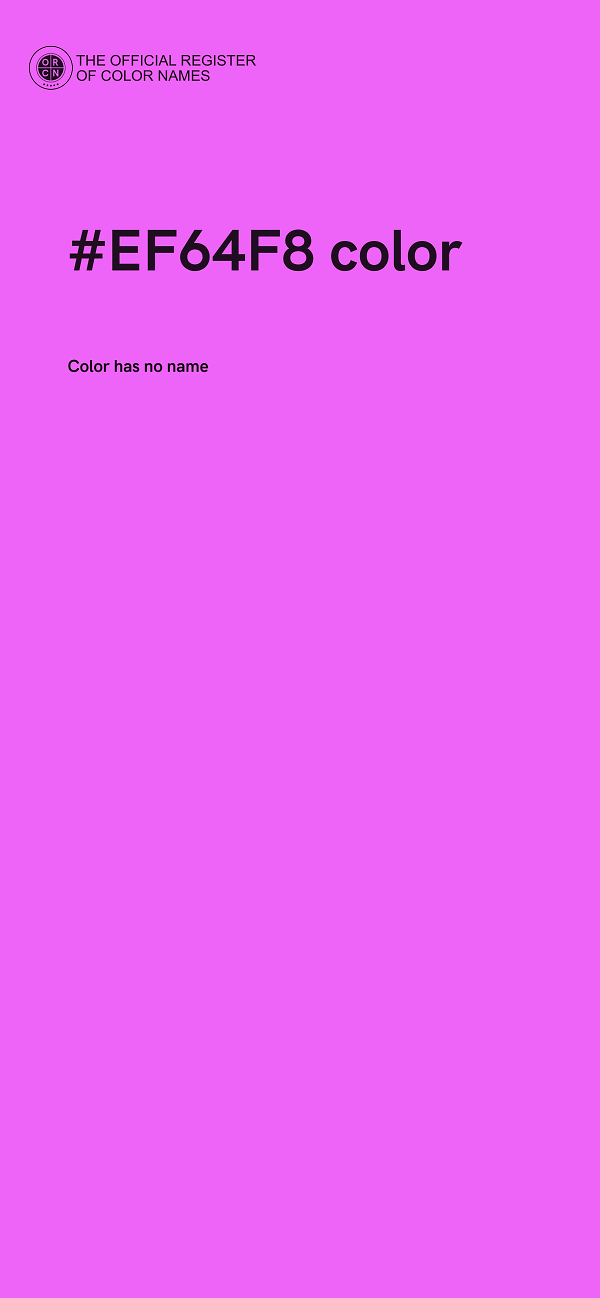 #EF64F8 color image