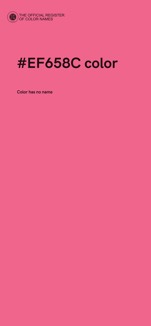#EF658C color image