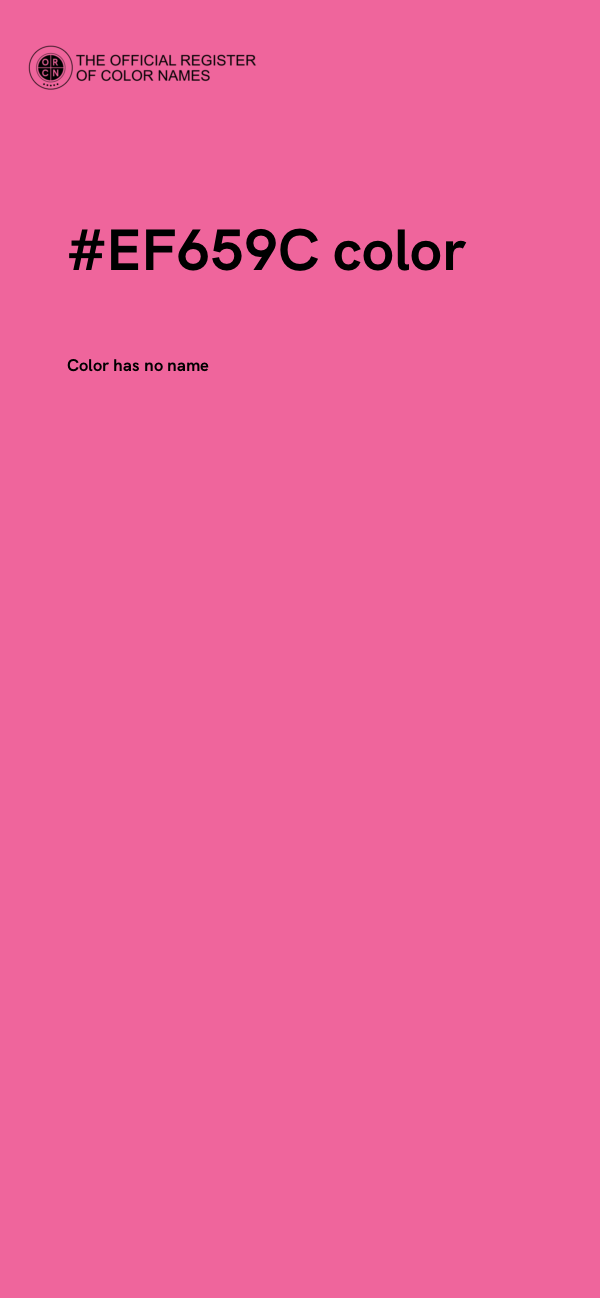 #EF659C color image