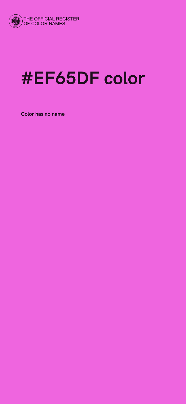 #EF65DF color image