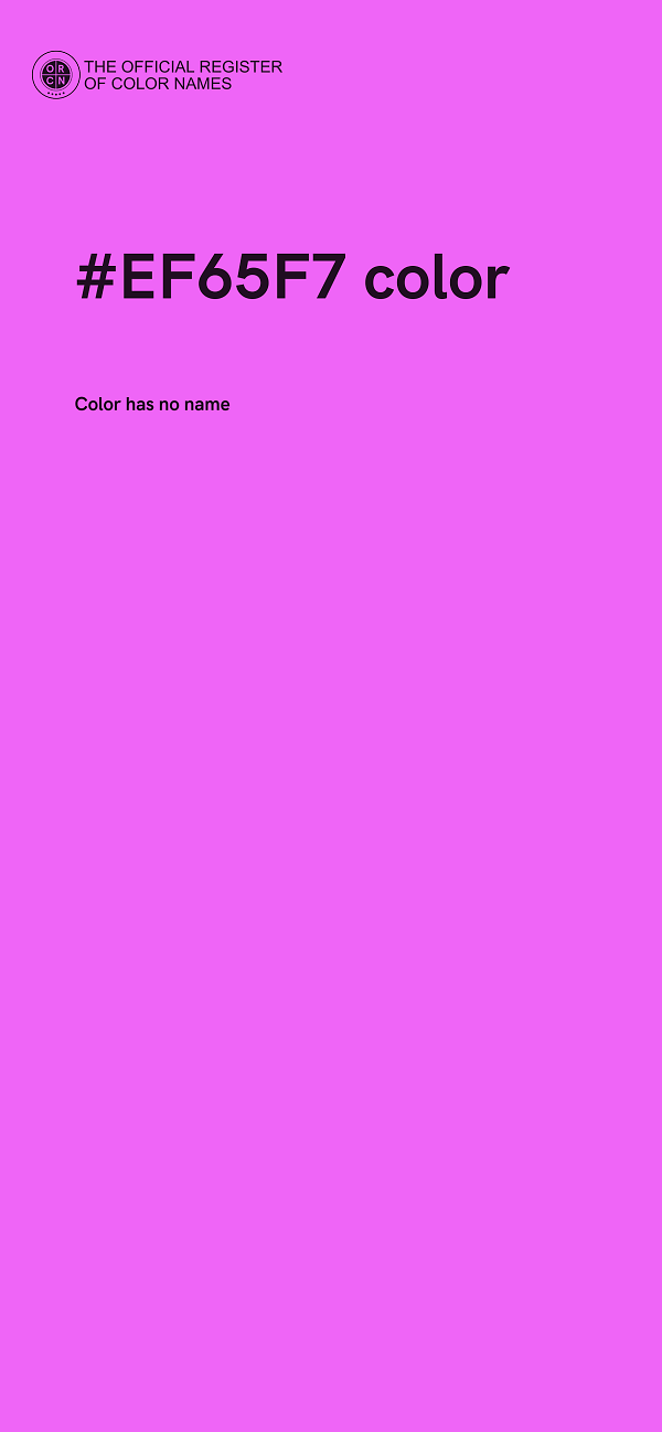 #EF65F7 color image