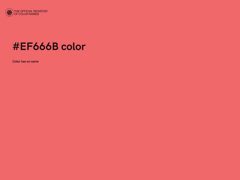 #EF666B color image