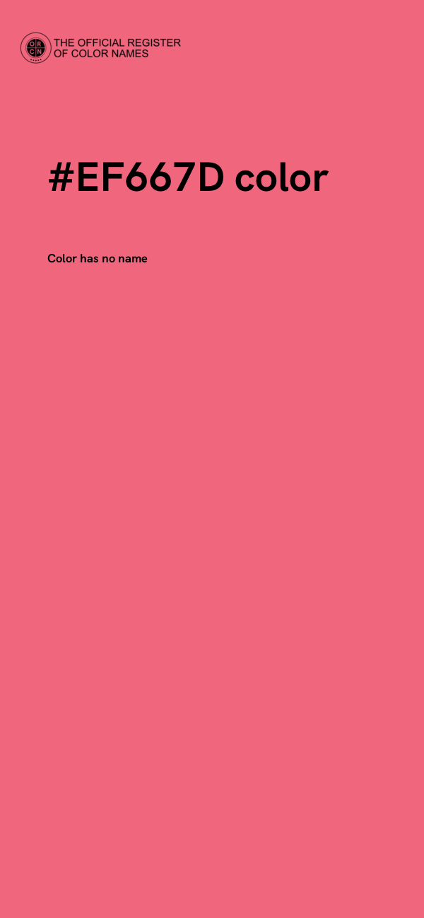 #EF667D color image