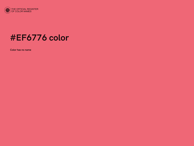 #EF6776 color image