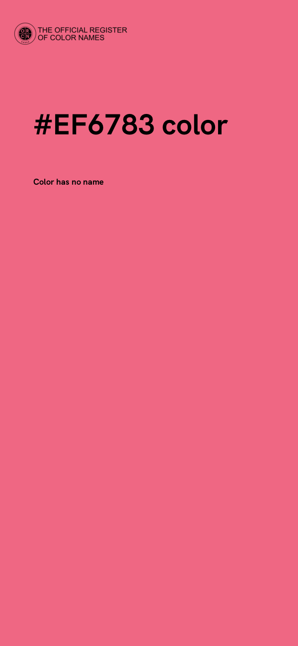 #EF6783 color image