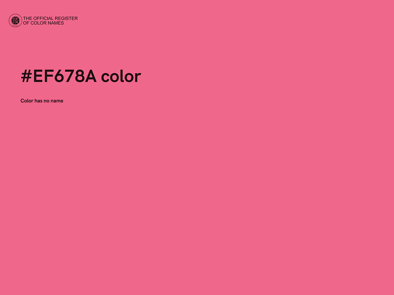 #EF678A color image