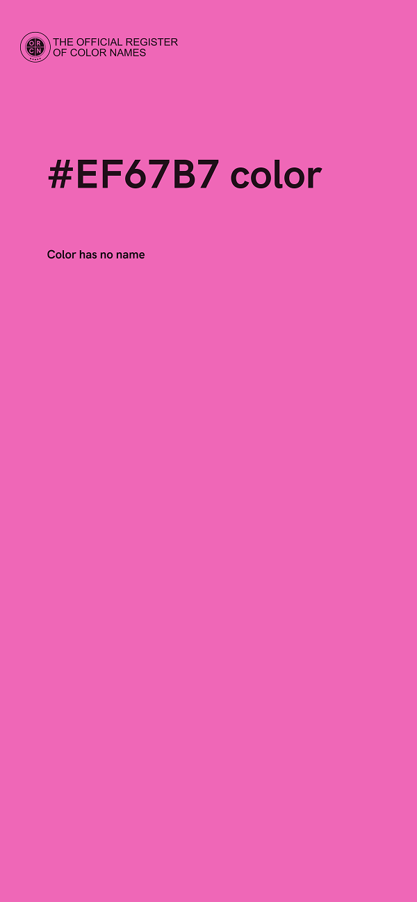 #EF67B7 color image