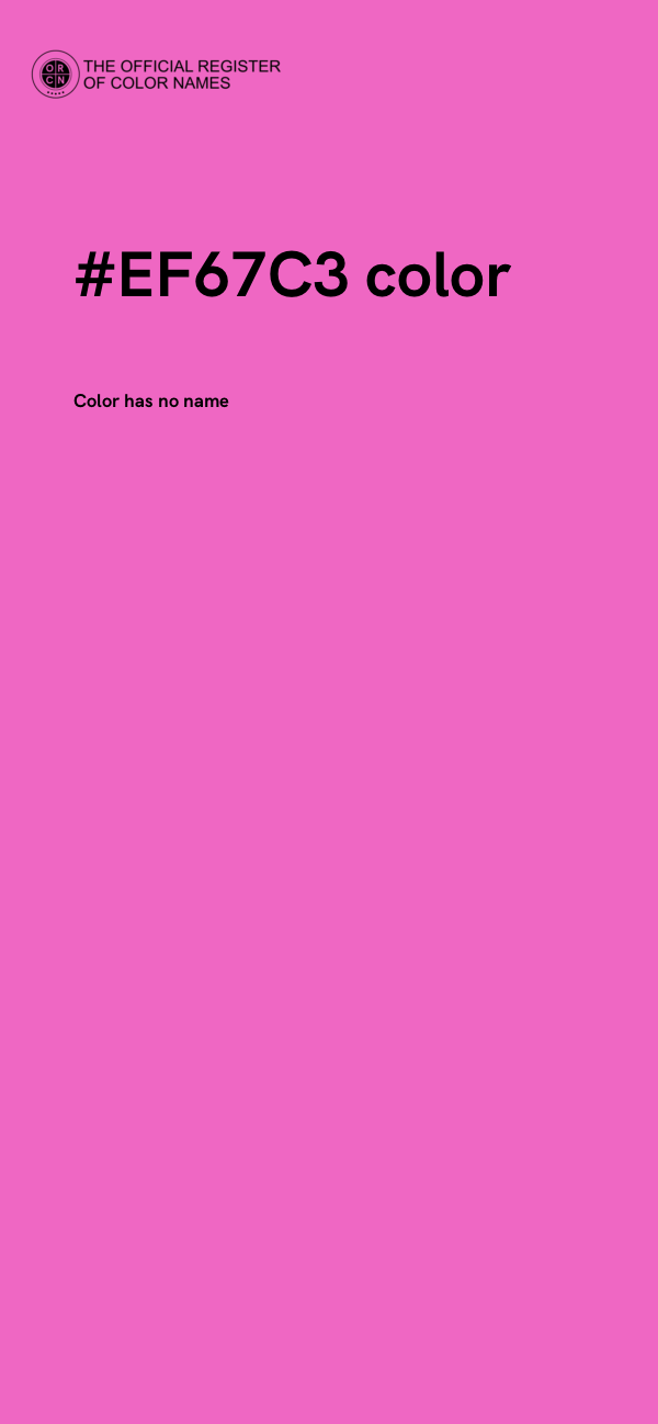 #EF67C3 color image