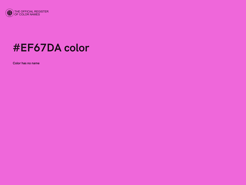 #EF67DA color image