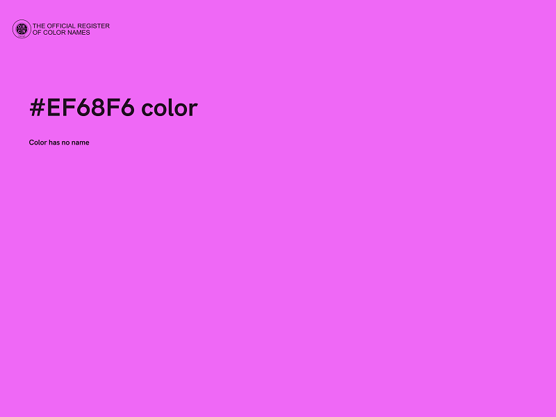 #EF68F6 color image