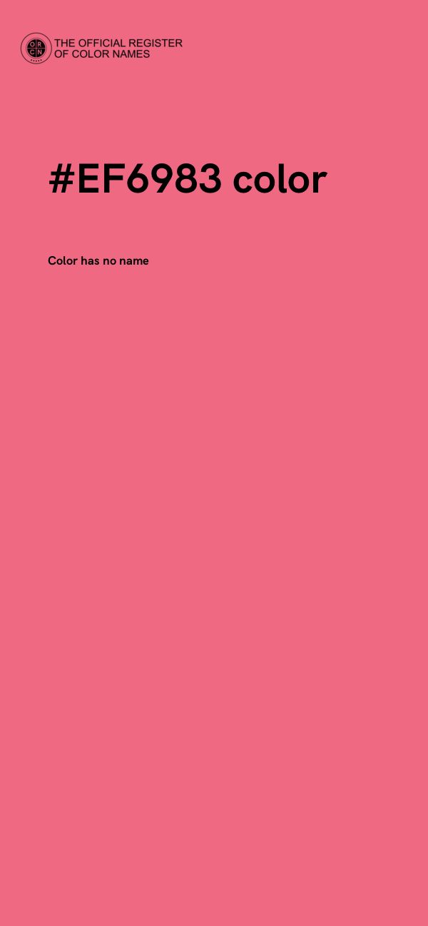 #EF6983 color image