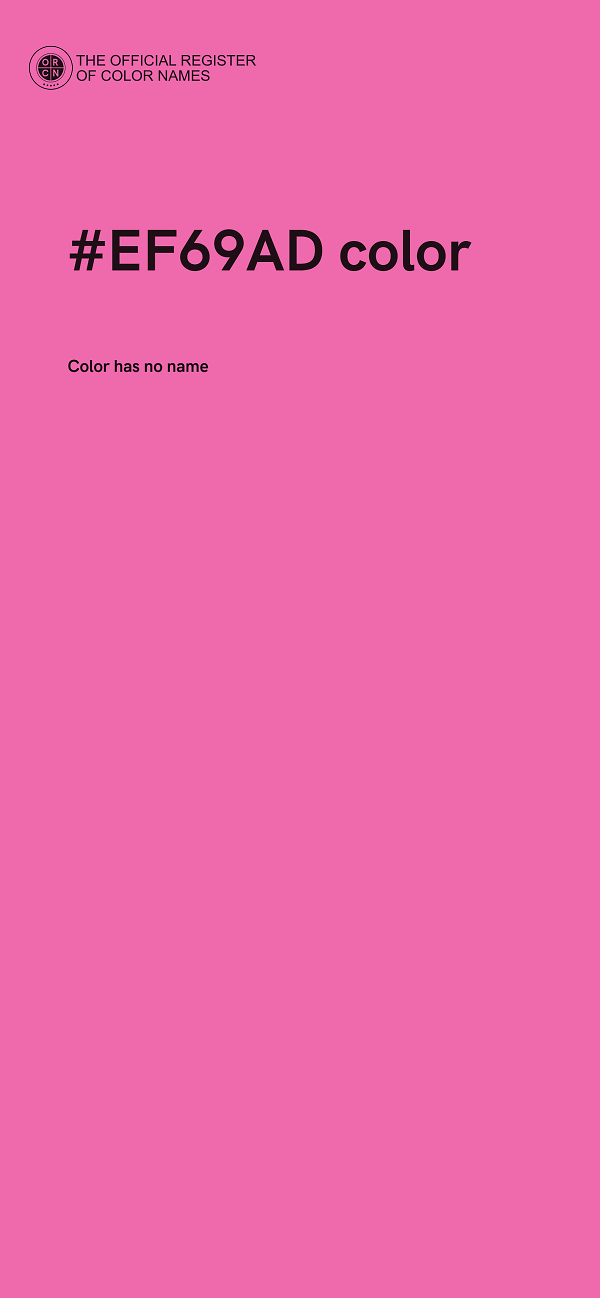 #EF69AD color image