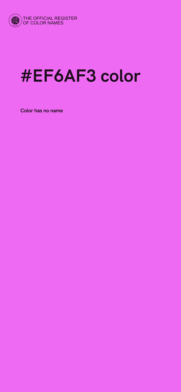 #EF6AF3 color image