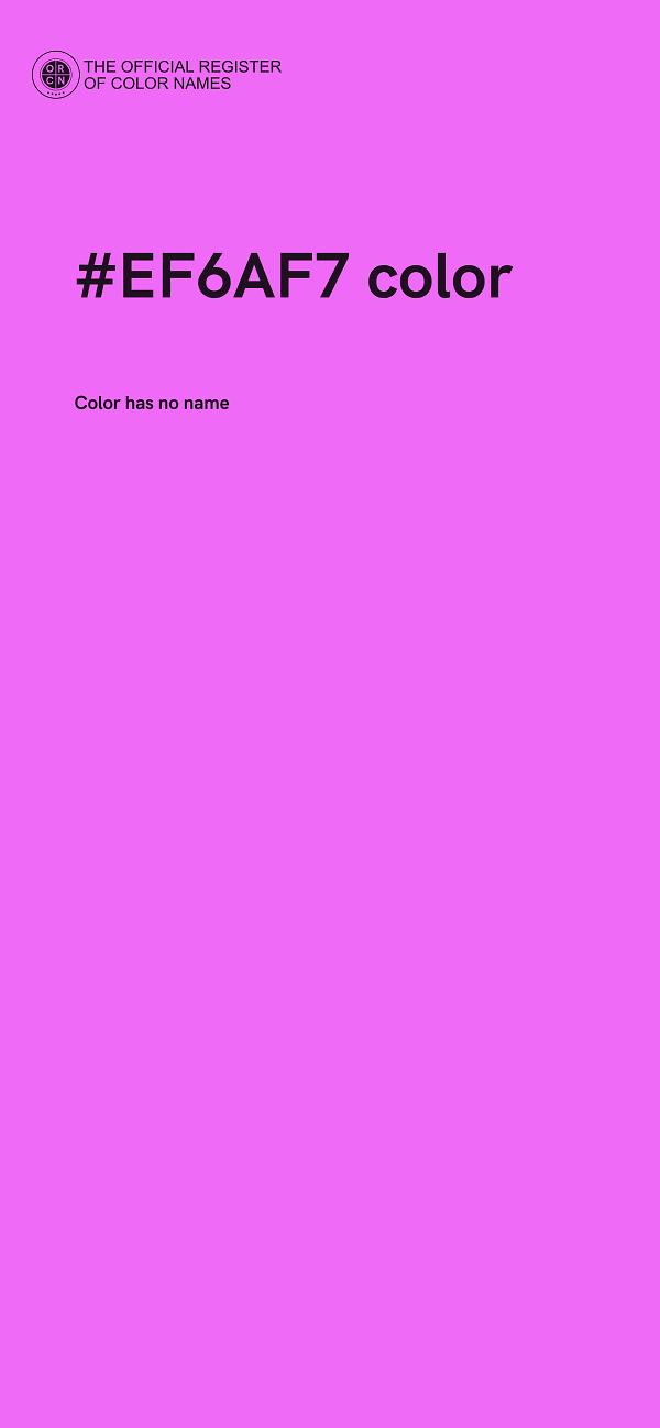 #EF6AF7 color image