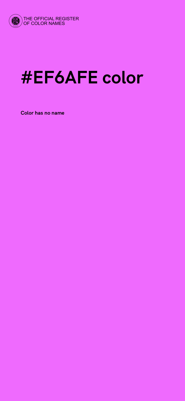 #EF6AFE color image