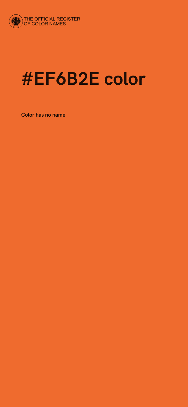 #EF6B2E color image