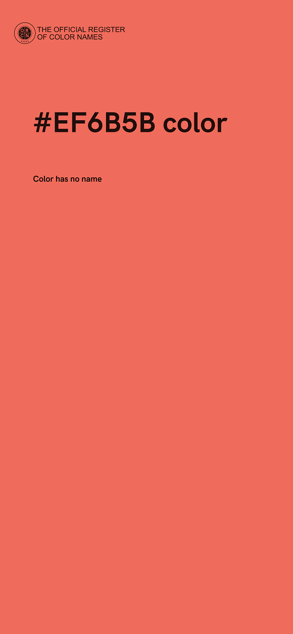 #EF6B5B color image