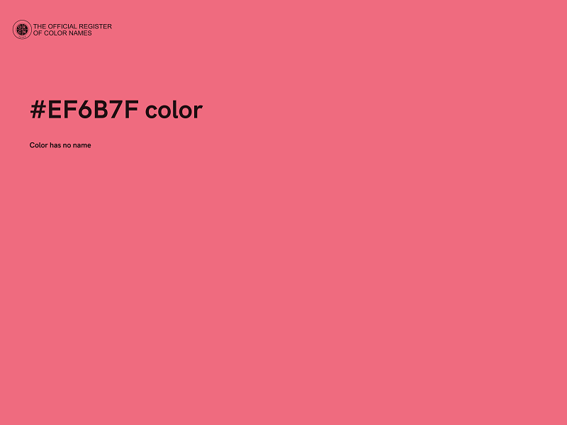 #EF6B7F color image