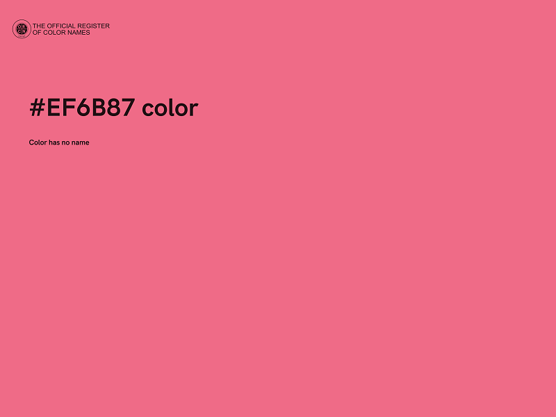 #EF6B87 color image
