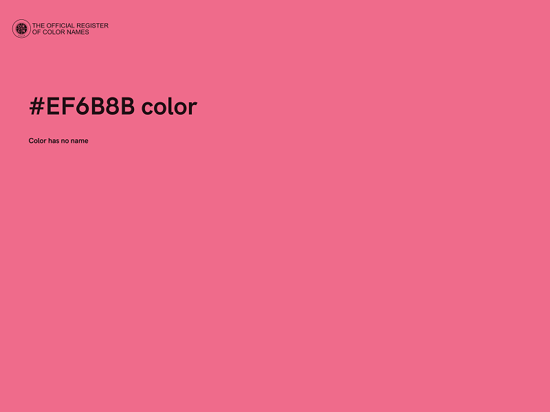 #EF6B8B color image